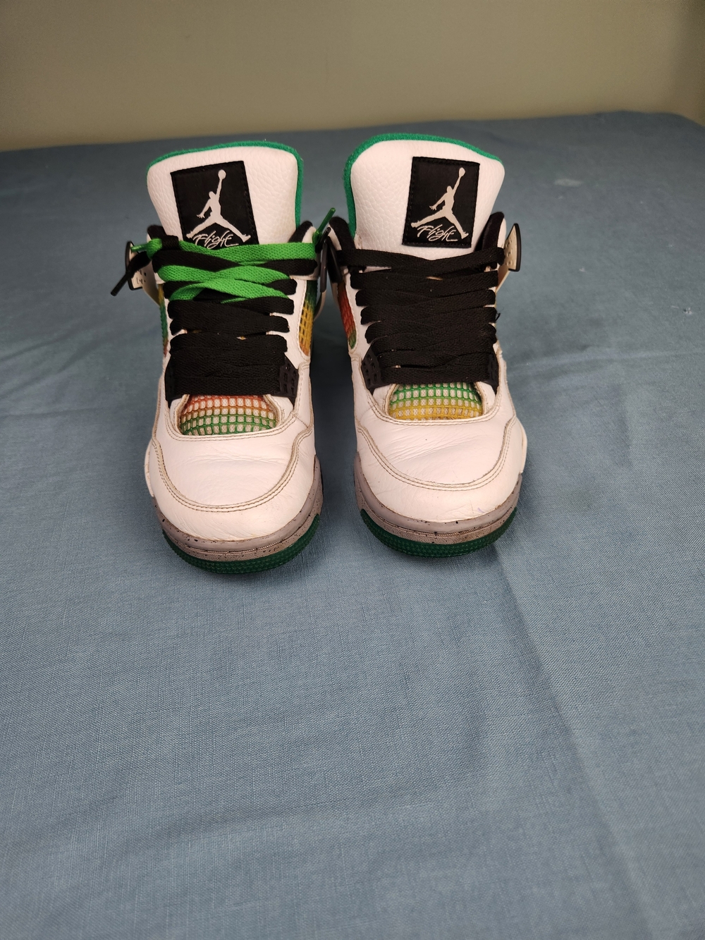 Nike Air Jordan 4 Retro Lucid Green Rasta - Size 8W / 6.5M